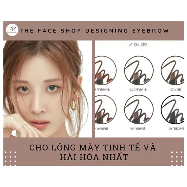 Kẻ Mày The Face Shop 03 Designing Eyebrow Pencil